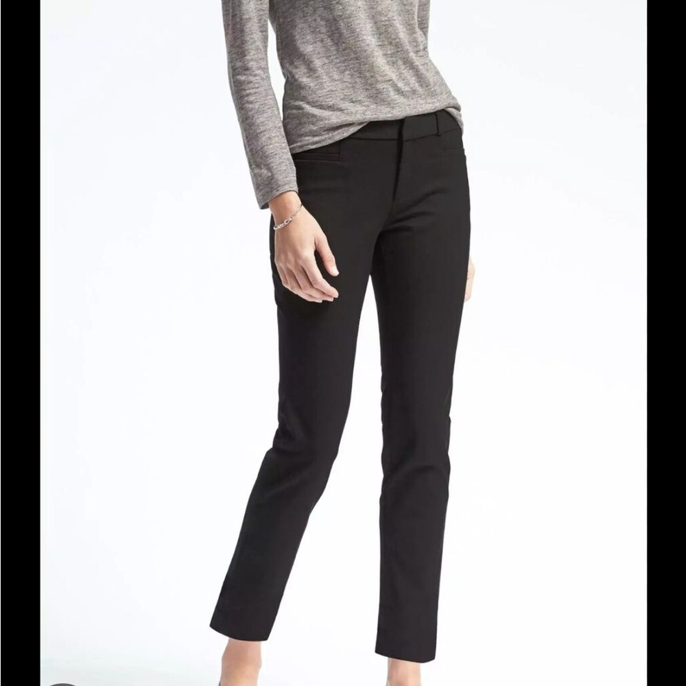 Banana Republic Black Martin Fit Dress Pants 00P